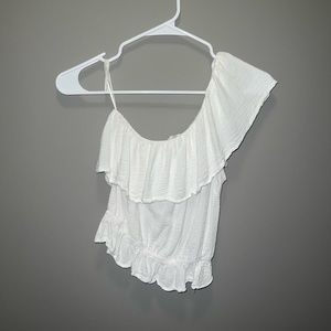 Ruffle One Shoulder Top